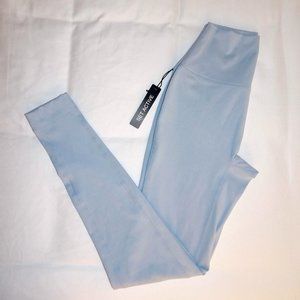NWT pastel blue high waisted set active leggings